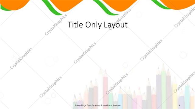 Title Only presentation slide layout