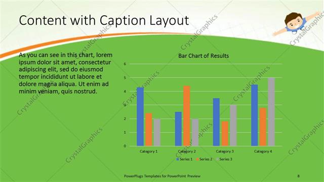 Content with Caption presentation slide layout