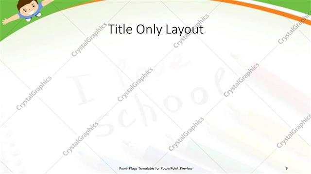 Title Only presentation slide layout