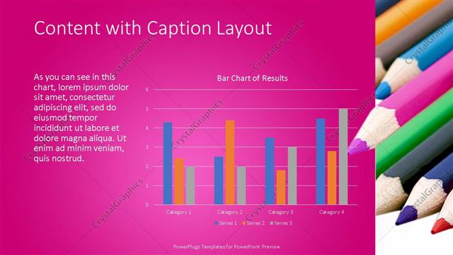 Content with Caption presentation slide layout