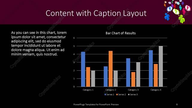 Content with Caption presentation slide layout