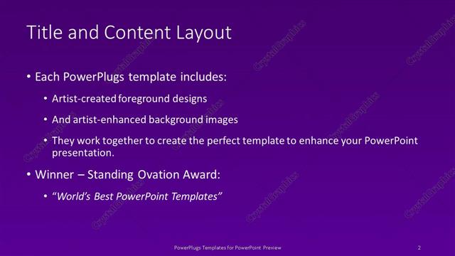 Title and Content presentation slide layout