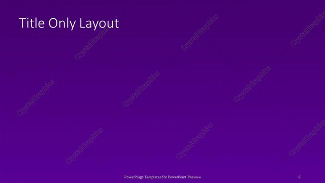 Title Only presentation slide layout