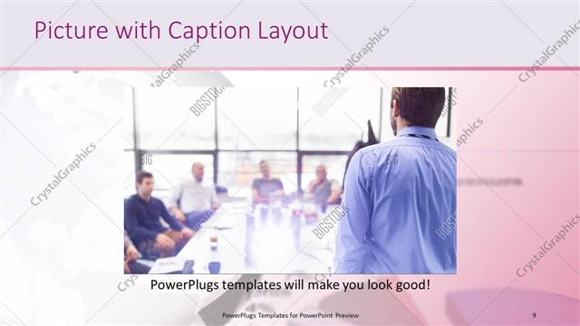 Picture with Caption presentation slide layout