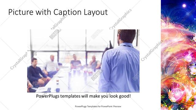 Picture with Caption presentation slide layout
