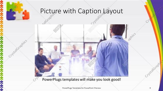 Picture with Caption presentation slide layout