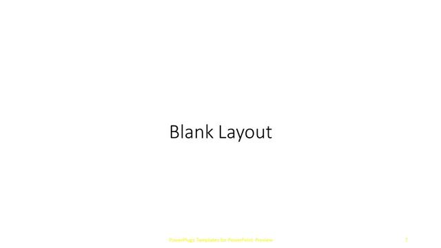 Blank presentation slide layout