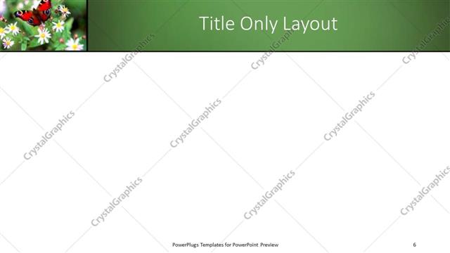 Title Only presentation slide layout