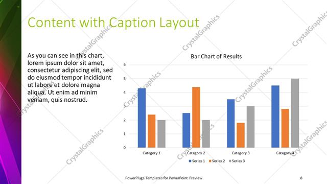 Content with Caption presentation slide layout