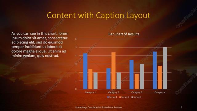 Content with Caption presentation slide layout