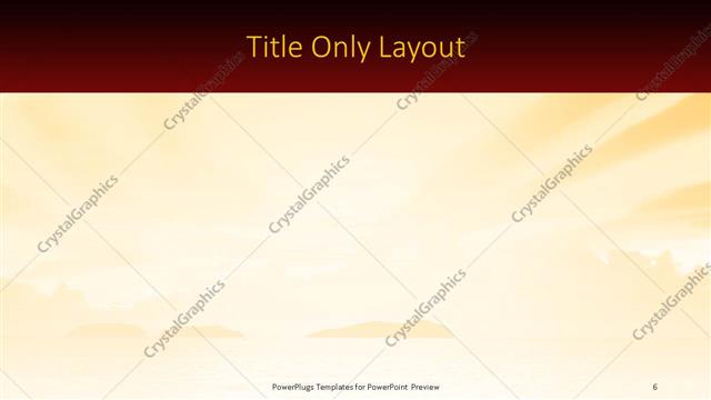 Title Only presentation slide layout