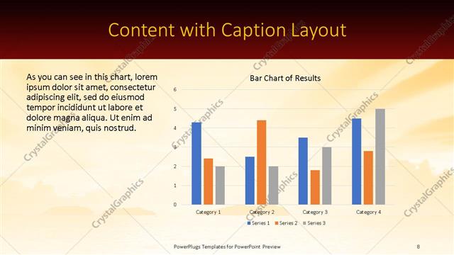 Content with Caption presentation slide layout