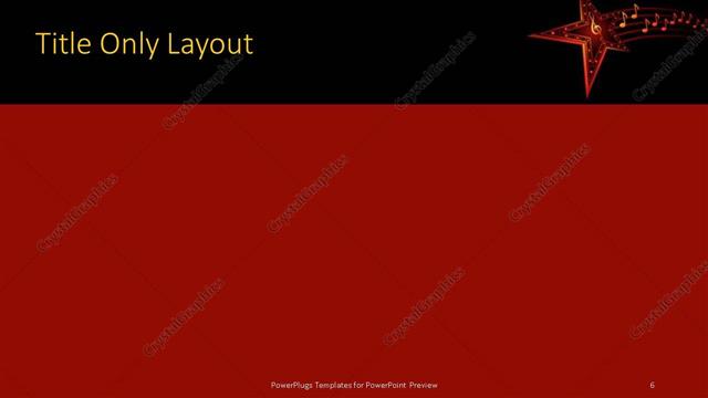 Title Only presentation slide layout