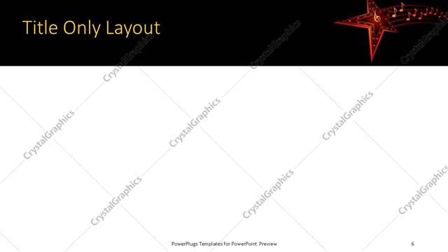 Title Only presentation slide layout