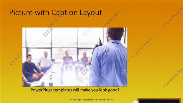 Picture with Caption presentation slide layout