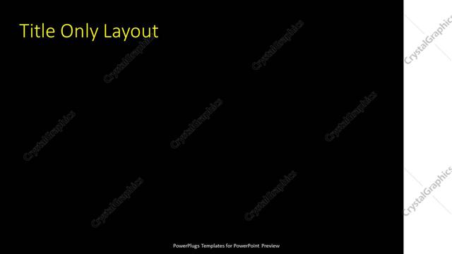 Title Only presentation slide layout