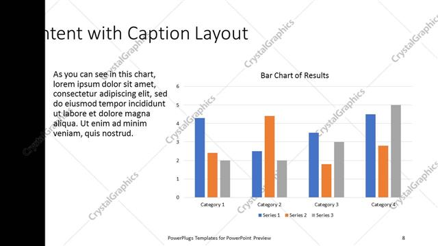 Content with Caption presentation slide layout