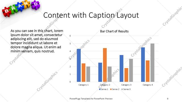 Content with Caption presentation slide layout