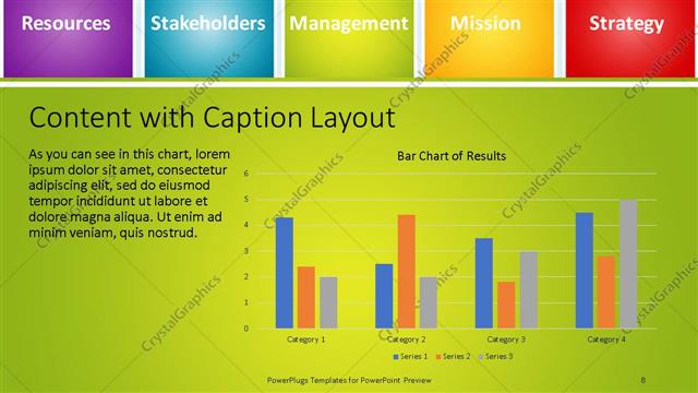 Content with Caption presentation slide layout