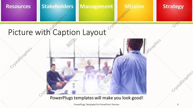 Picture with Caption presentation slide layout