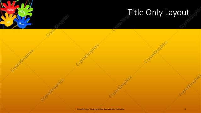 Title Only presentation slide layout