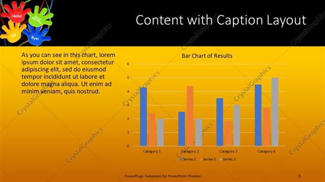 Content with Caption presentation slide layout