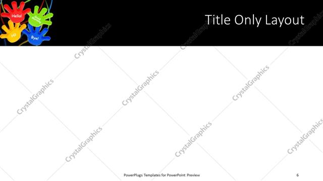 Title Only presentation slide layout