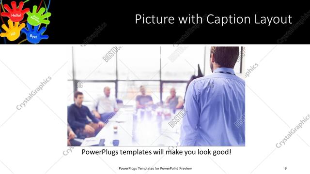 Picture with Caption presentation slide layout
