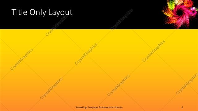 Title Only presentation slide layout