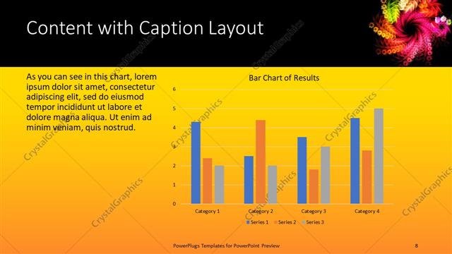 Content with Caption presentation slide layout