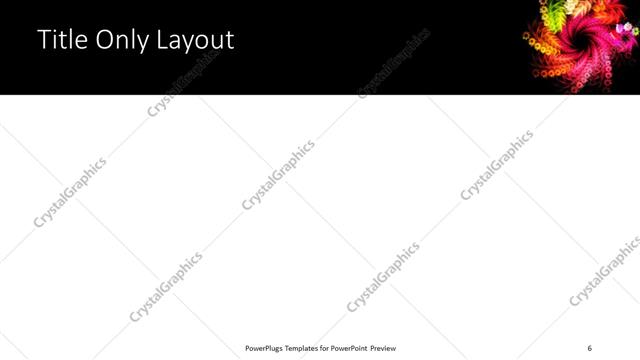 Title Only presentation slide layout