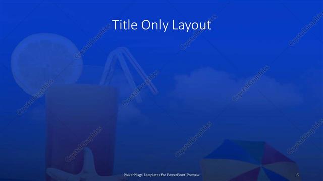 Title Only presentation slide layout