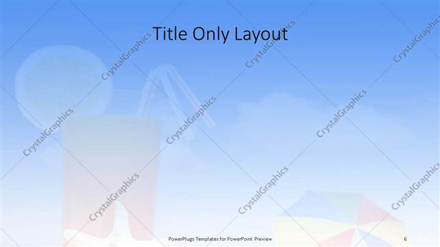 Title Only presentation slide layout