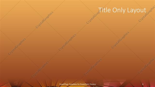 Title Only presentation slide layout