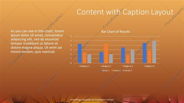 Content with Caption presentation slide layout