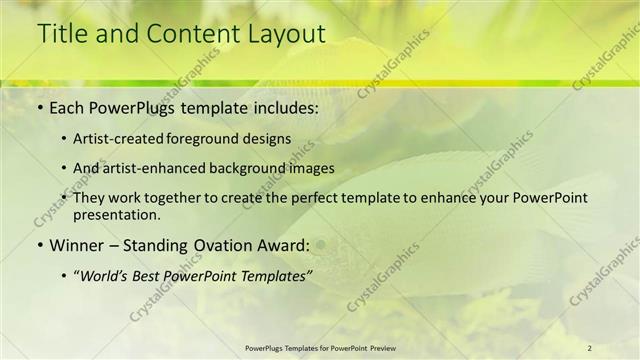 Title and Content presentation slide layout