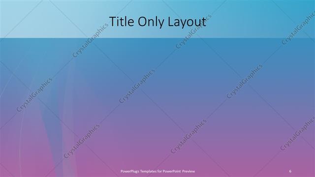 Title Only presentation slide layout