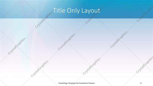 Title Only presentation slide layout