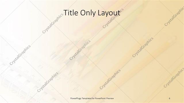 Title Only presentation slide layout