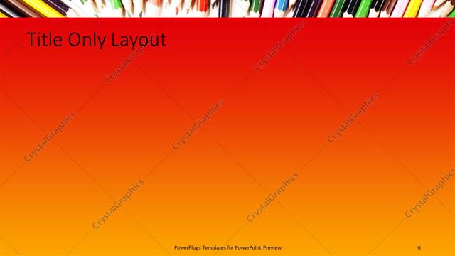 Title Only presentation slide layout