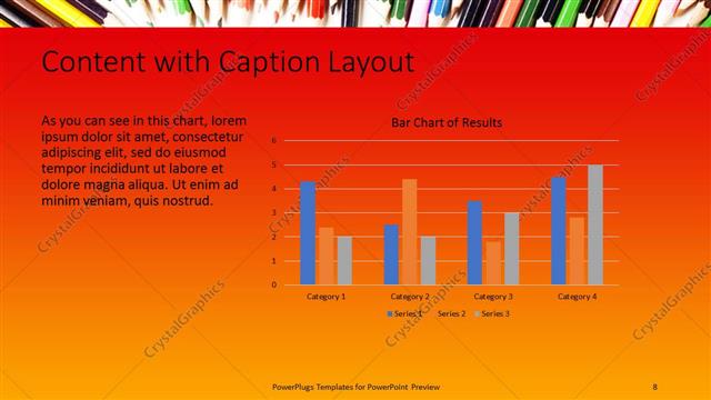 Content with Caption presentation slide layout