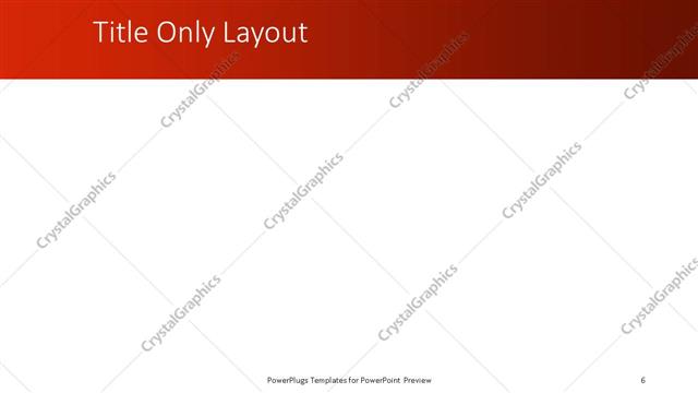 Title Only presentation slide layout