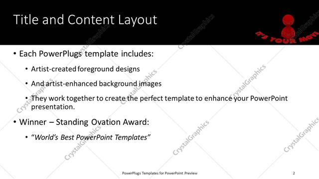 Title and Content presentation slide layout