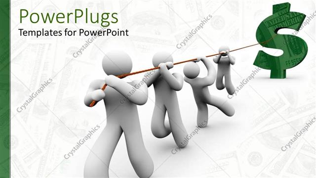  Presentation with money - The combination of the man power to earn the money