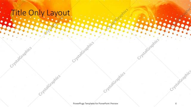 Title Only presentation slide layout