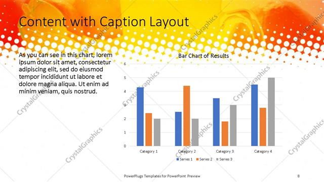 Content with Caption presentation slide layout