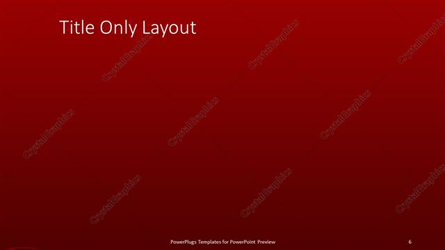 Title Only presentation slide layout