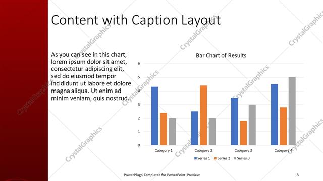 Content with Caption presentation slide layout