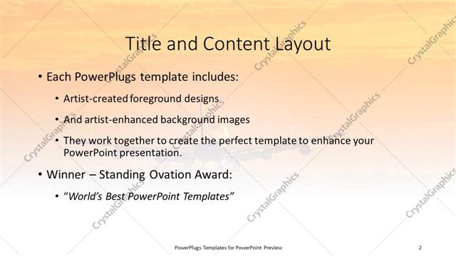 Title and Content presentation slide layout