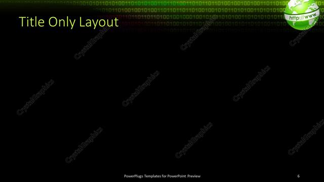 Title Only presentation slide layout